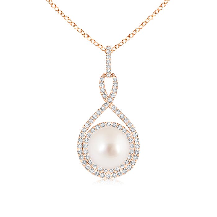 AAAA - South Sea Cultured Pearl / 5.69 CT / 14 KT Rose Gold