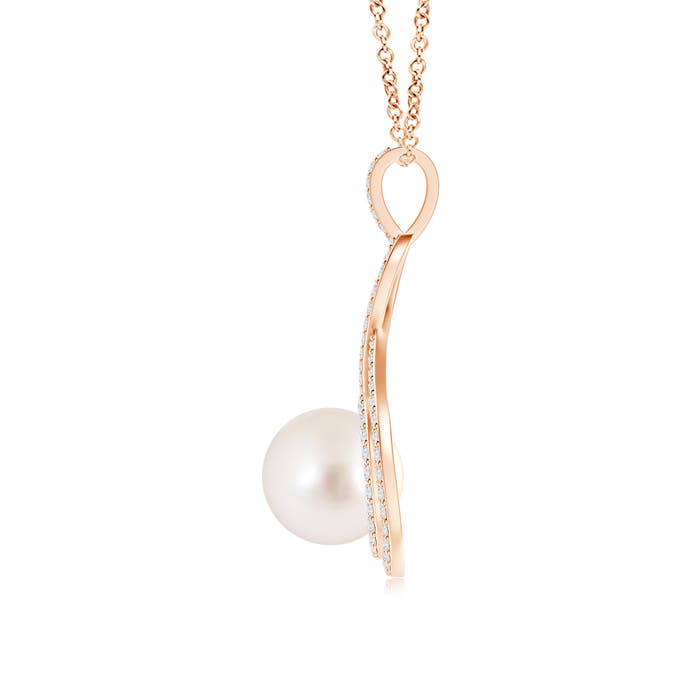 AAAA - South Sea Cultured Pearl / 5.69 CT / 14 KT Rose Gold