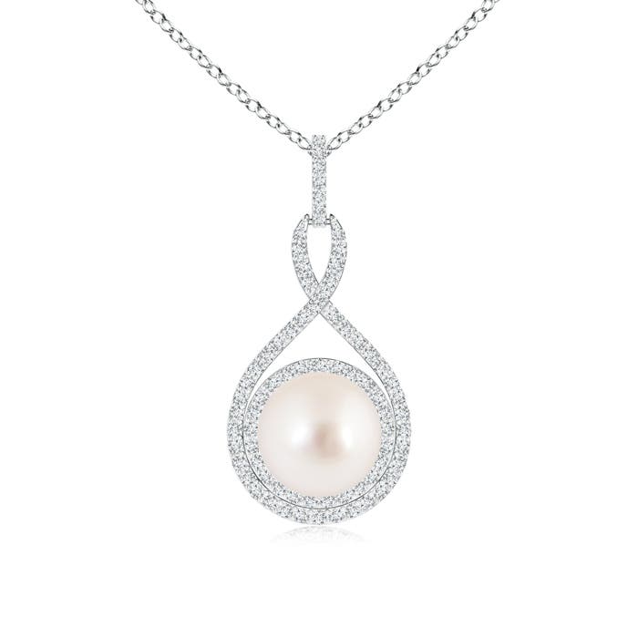 AAAA - South Sea Cultured Pearl / 5.69 CT / 14 KT White Gold