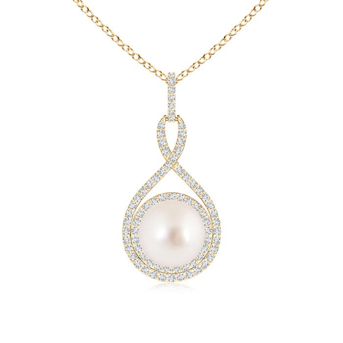 AAAA - South Sea Cultured Pearl / 5.69 CT / 14 KT Yellow Gold