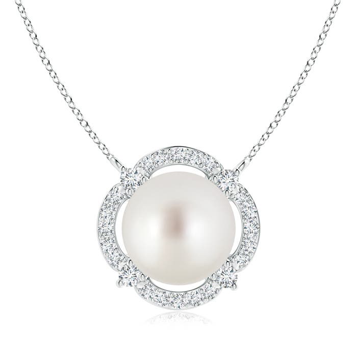 AAA - South Sea Cultured Pearl / 7.54 CT / 14 KT White Gold