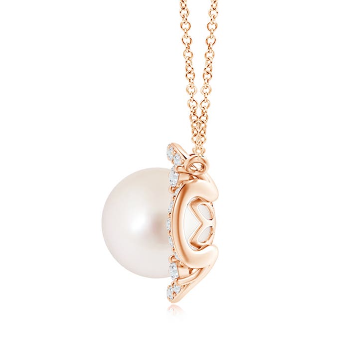 AAAA - South Sea Cultured Pearl / 7.54 CT / 14 KT Rose Gold