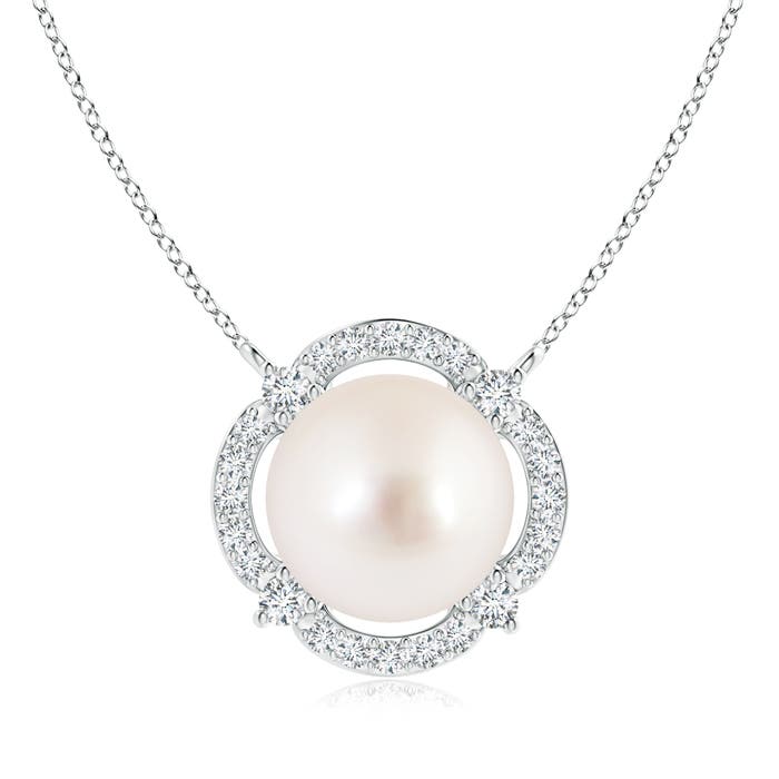 AAAA - South Sea Cultured Pearl / 7.54 CT / 14 KT White Gold