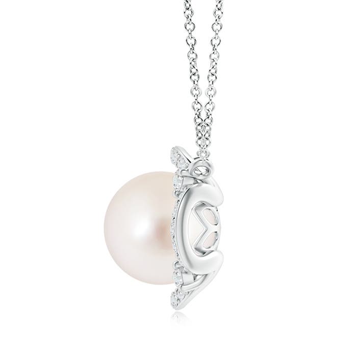 AAAA - South Sea Cultured Pearl / 7.54 CT / 14 KT White Gold