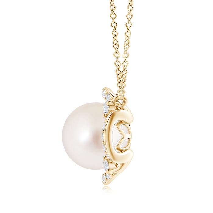 AAAA - South Sea Cultured Pearl / 7.54 CT / 14 KT Yellow Gold