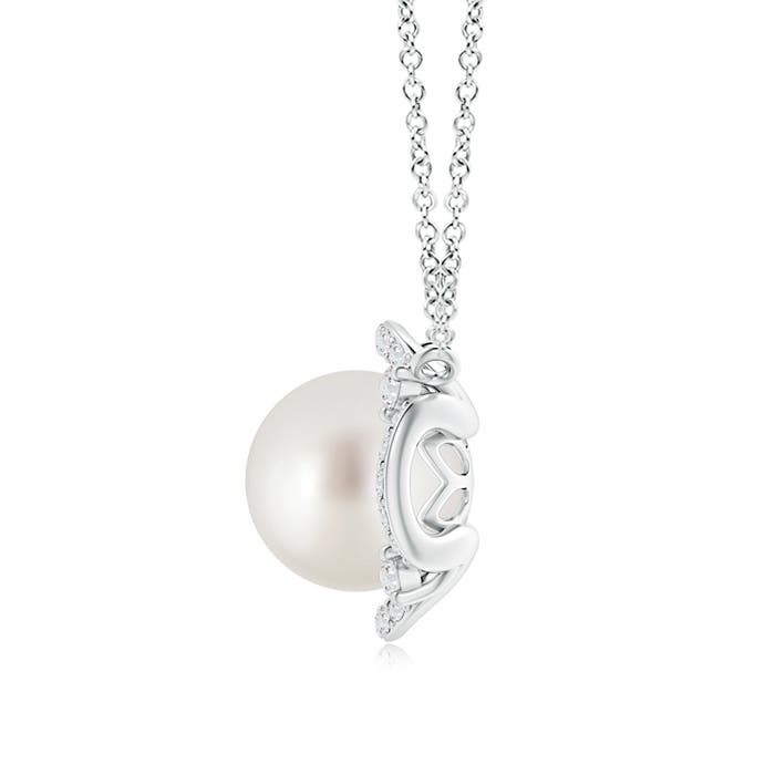 AAA - South Sea Cultured Pearl / 5.51 CT / 14 KT White Gold