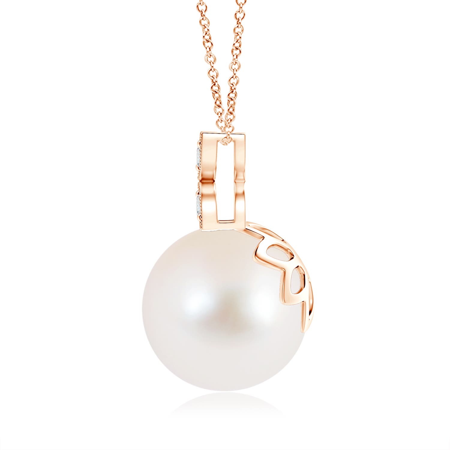 AAA - Freshwater Cultured Pearl / 7.3 CT / 14 KT Rose Gold