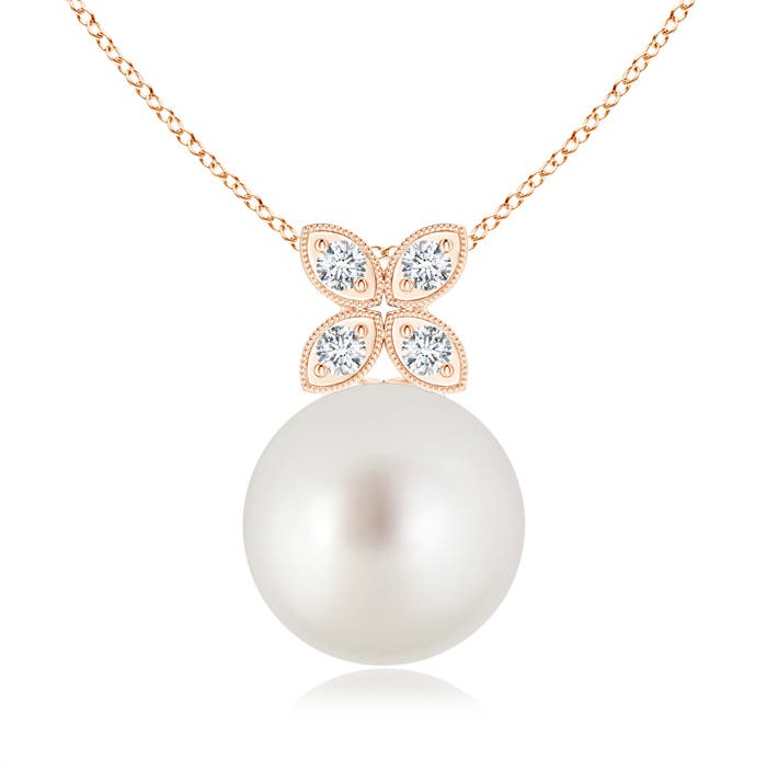 AAA - South Sea Cultured Pearl / 7.3 CT / 14 KT Rose Gold