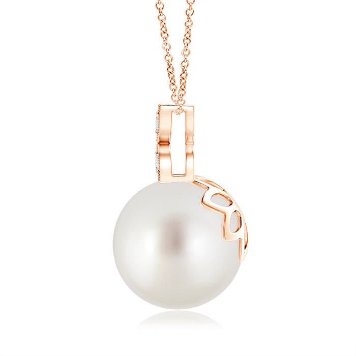 AAA - South Sea Cultured Pearl / 7.3 CT / 14 KT Rose Gold