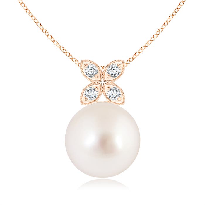 AAAA - South Sea Cultured Pearl / 7.3 CT / 14 KT Rose Gold