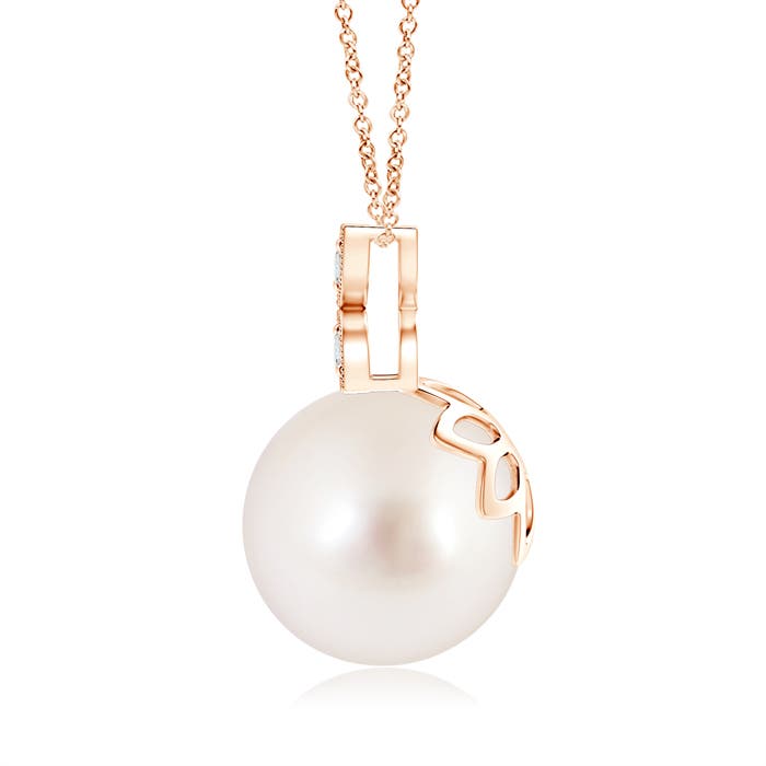 AAAA - South Sea Cultured Pearl / 7.3 CT / 14 KT Rose Gold