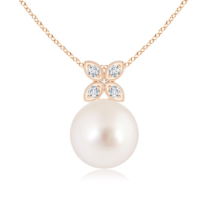 AAAA - South Sea Cultured Pearl / 5.32 CT / 14 KT Rose Gold