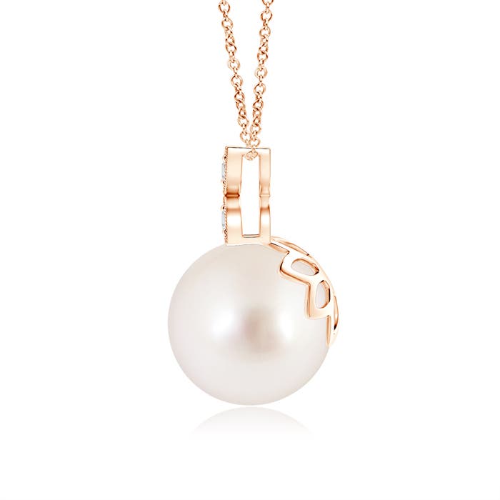 AAAA - South Sea Cultured Pearl / 5.32 CT / 14 KT Rose Gold