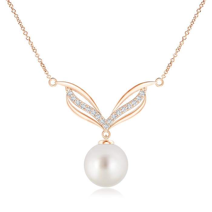 AAA - South Sea Cultured Pearl / 7.34 CT / 14 KT Rose Gold