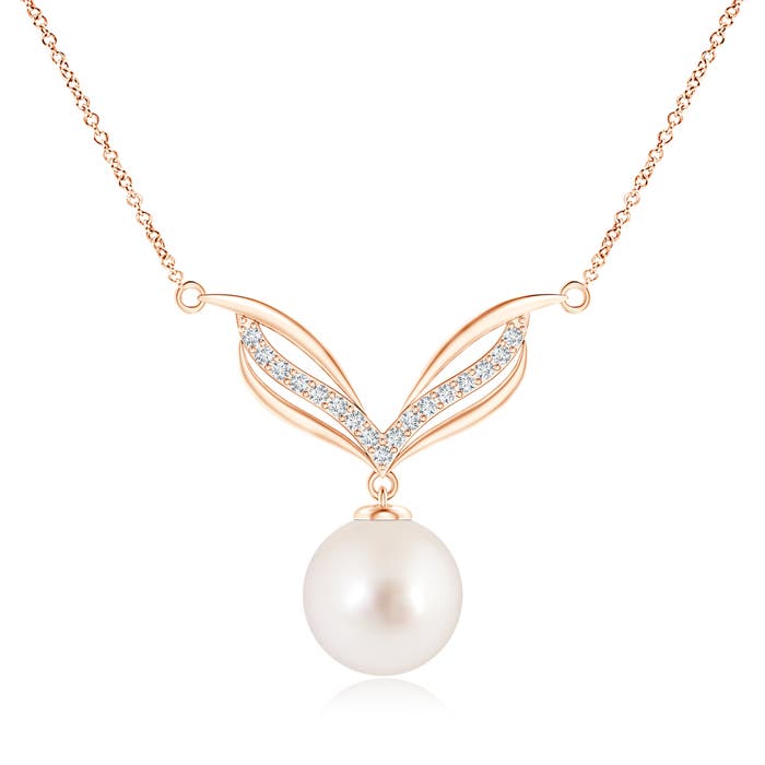 AAAA - South Sea Cultured Pearl / 7.34 CT / 14 KT Rose Gold