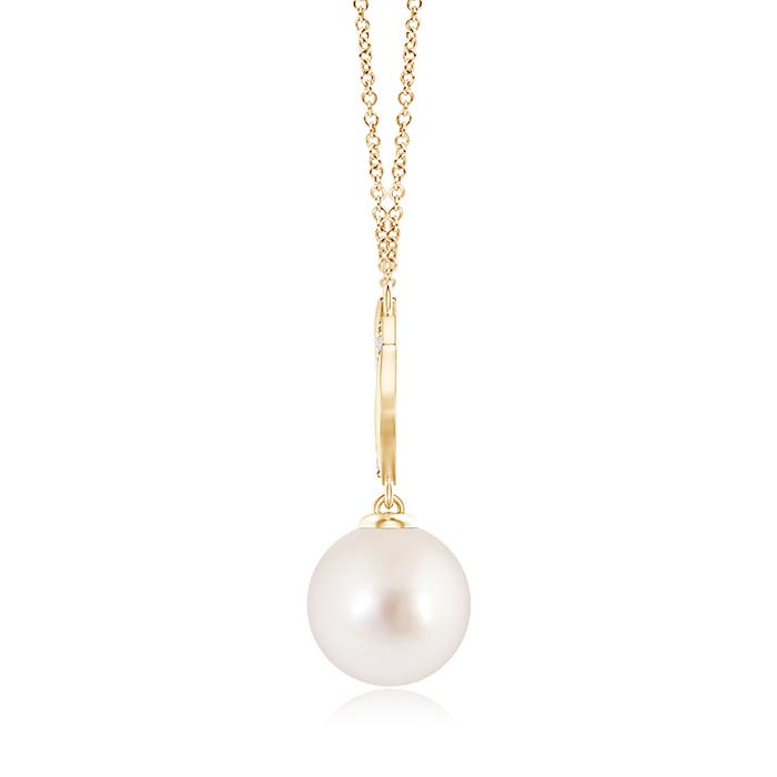 AAAA - South Sea Cultured Pearl / 7.34 CT / 14 KT Yellow Gold