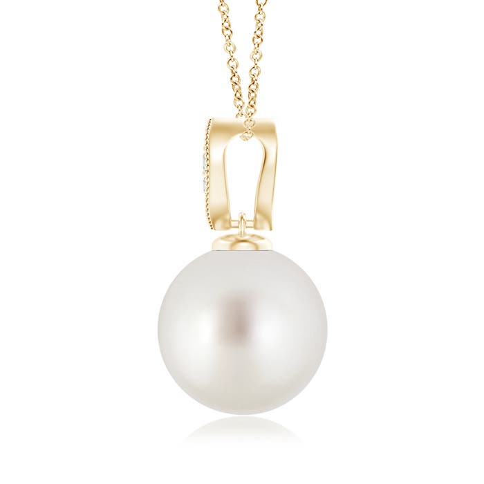 AAA - South Sea Cultured Pearl / 7.26 CT / 14 KT Yellow Gold