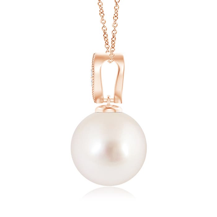 AAAA - South Sea Cultured Pearl / 7.26 CT / 14 KT Rose Gold