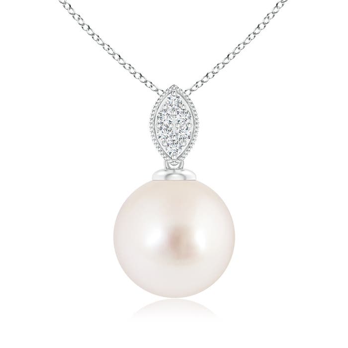 AAAA - South Sea Cultured Pearl / 7.26 CT / 14 KT White Gold