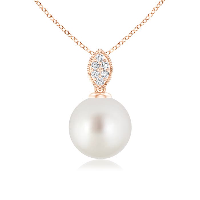 AAA - South Sea Cultured Pearl / 5.3 CT / 14 KT Rose Gold