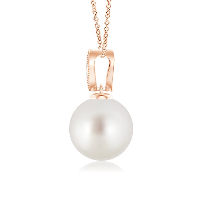 AAA - South Sea Cultured Pearl / 5.3 CT / 14 KT Rose Gold