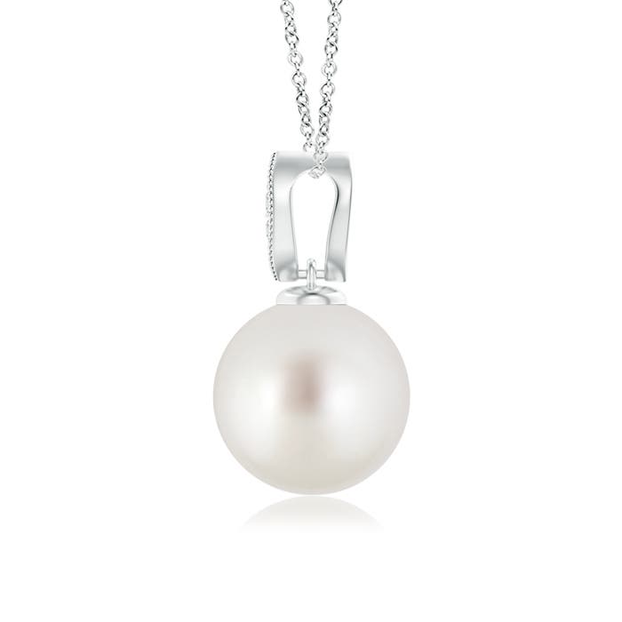 AAA - South Sea Cultured Pearl / 5.3 CT / 14 KT White Gold