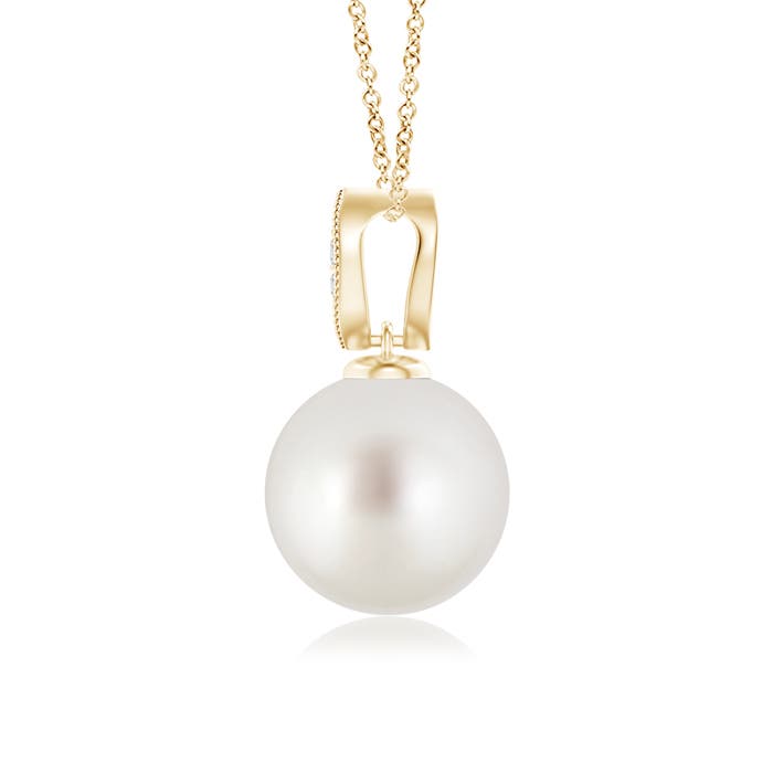 AAA - South Sea Cultured Pearl / 5.3 CT / 14 KT Yellow Gold