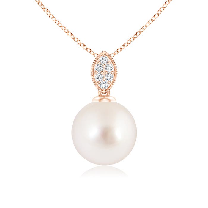 AAAA - South Sea Cultured Pearl / 5.3 CT / 14 KT Rose Gold