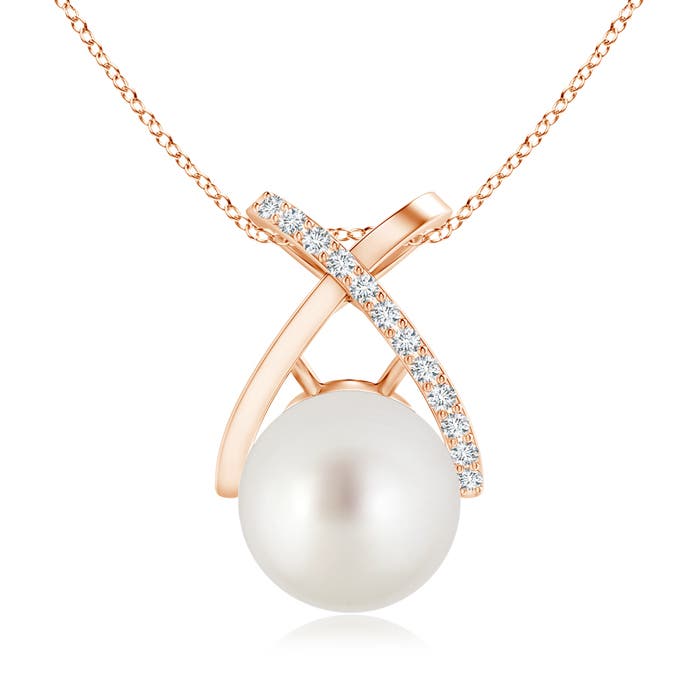 AAA - South Sea Cultured Pearl / 7.32 CT / 14 KT Rose Gold