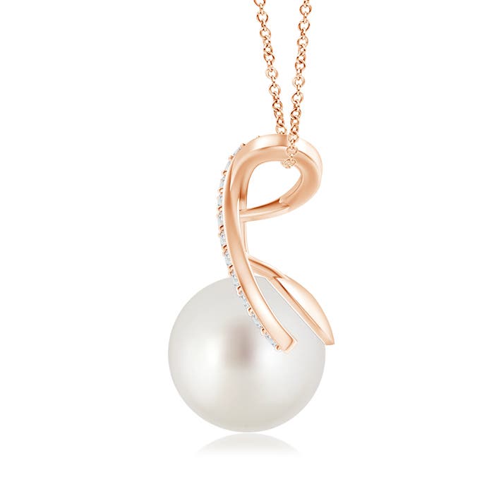 AAA - South Sea Cultured Pearl / 7.32 CT / 14 KT Rose Gold