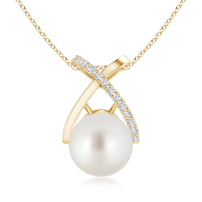 AAA - South Sea Cultured Pearl / 7.32 CT / 14 KT Yellow Gold