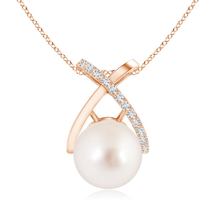 AAAA - South Sea Cultured Pearl / 7.32 CT / 14 KT Rose Gold