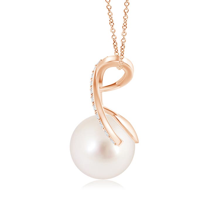 AAAA - South Sea Cultured Pearl / 7.32 CT / 14 KT Rose Gold