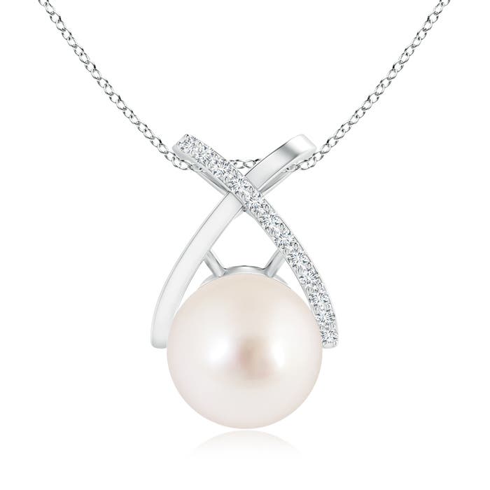 AAAA - South Sea Cultured Pearl / 7.32 CT / 14 KT White Gold