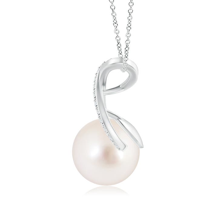 AAAA - South Sea Cultured Pearl / 7.32 CT / 14 KT White Gold