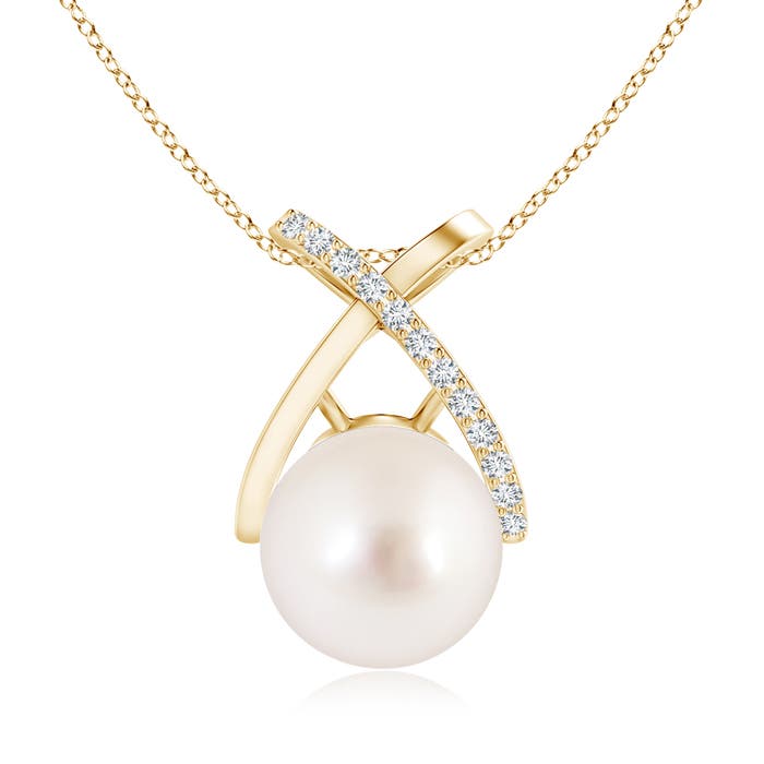 AAAA - South Sea Cultured Pearl / 7.32 CT / 14 KT Yellow Gold