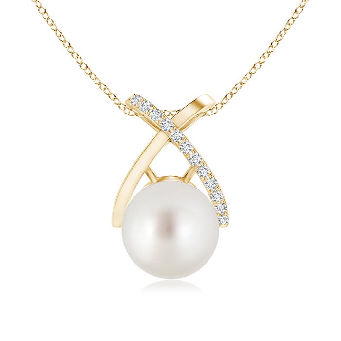 AAA - South Sea Cultured Pearl / 5.35 CT / 14 KT Yellow Gold