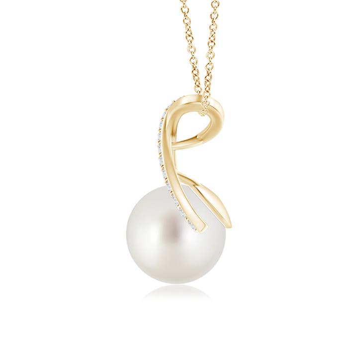 AAA - South Sea Cultured Pearl / 5.35 CT / 14 KT Yellow Gold