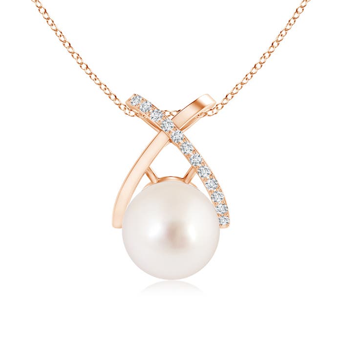 AAAA - South Sea Cultured Pearl / 5.35 CT / 14 KT Rose Gold