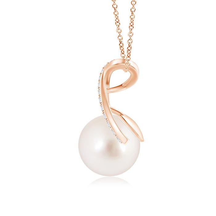 AAAA - South Sea Cultured Pearl / 5.35 CT / 14 KT Rose Gold