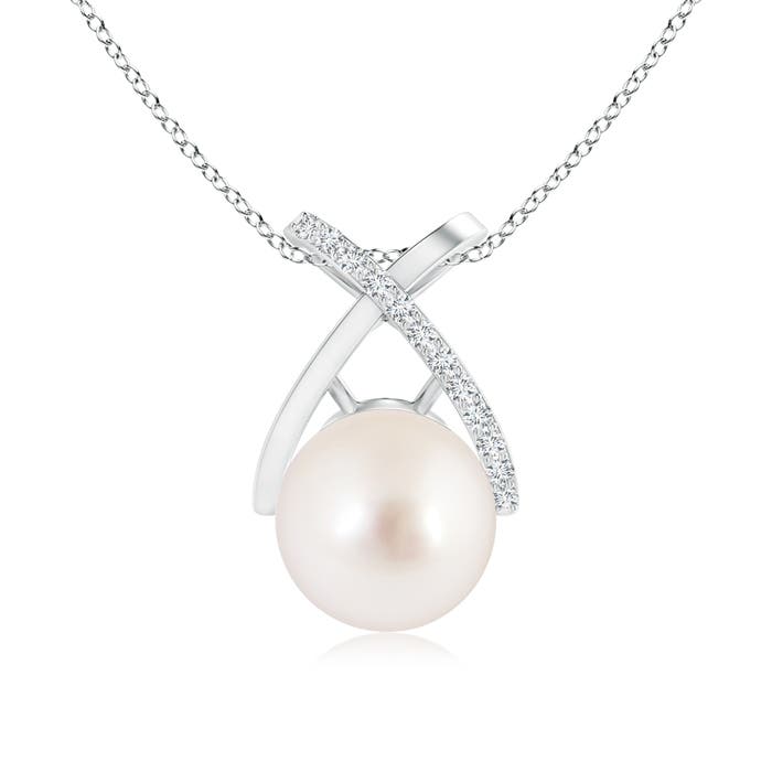 AAAA - South Sea Cultured Pearl / 5.35 CT / 14 KT White Gold