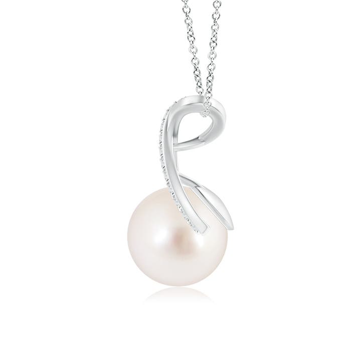 AAAA - South Sea Cultured Pearl / 5.35 CT / 14 KT White Gold