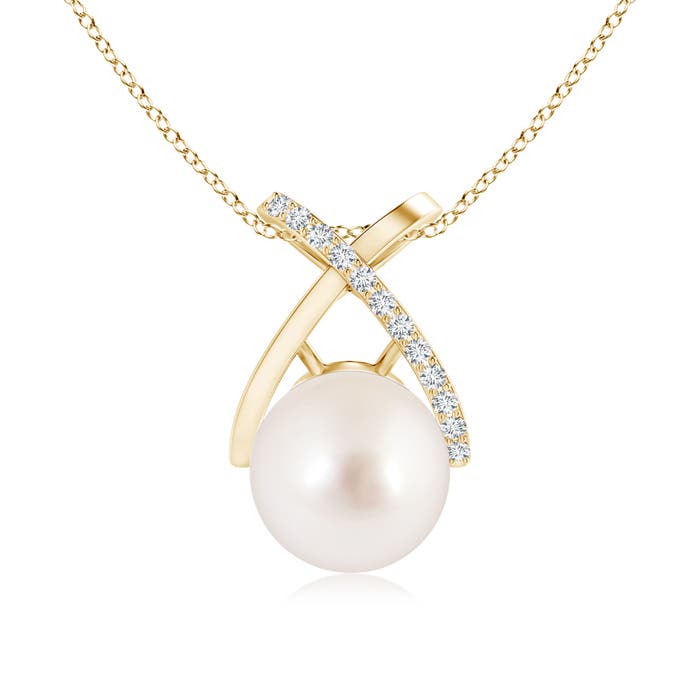 AAAA - South Sea Cultured Pearl / 5.35 CT / 14 KT Yellow Gold