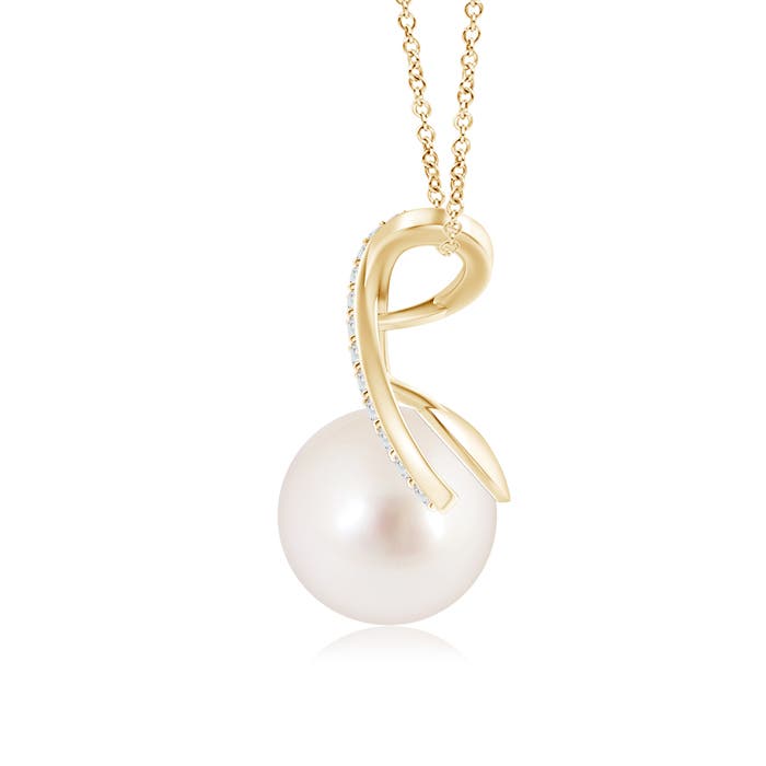 AAAA - South Sea Cultured Pearl / 5.35 CT / 14 KT Yellow Gold