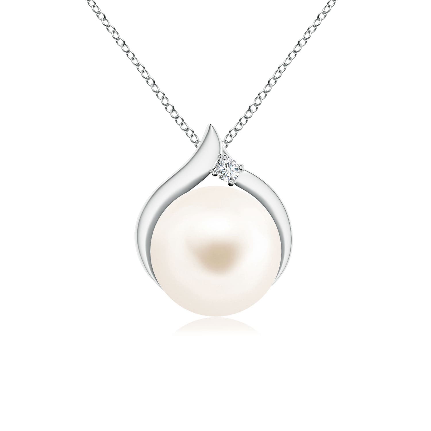 Sterling Silver 22k Gold 20mm Akoya Pearl Pendant * HUGE SALE* was $125 selling