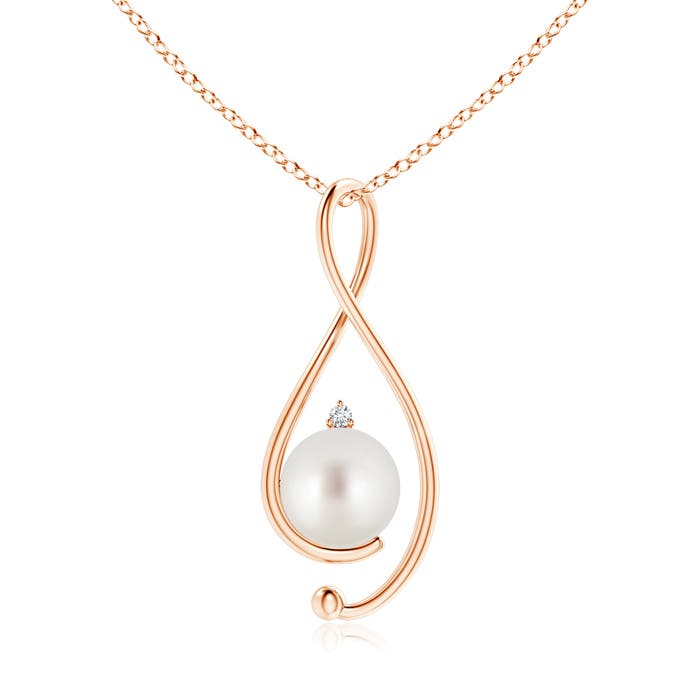 AAA - South Sea Cultured Pearl / 7.23 CT / 14 KT Rose Gold