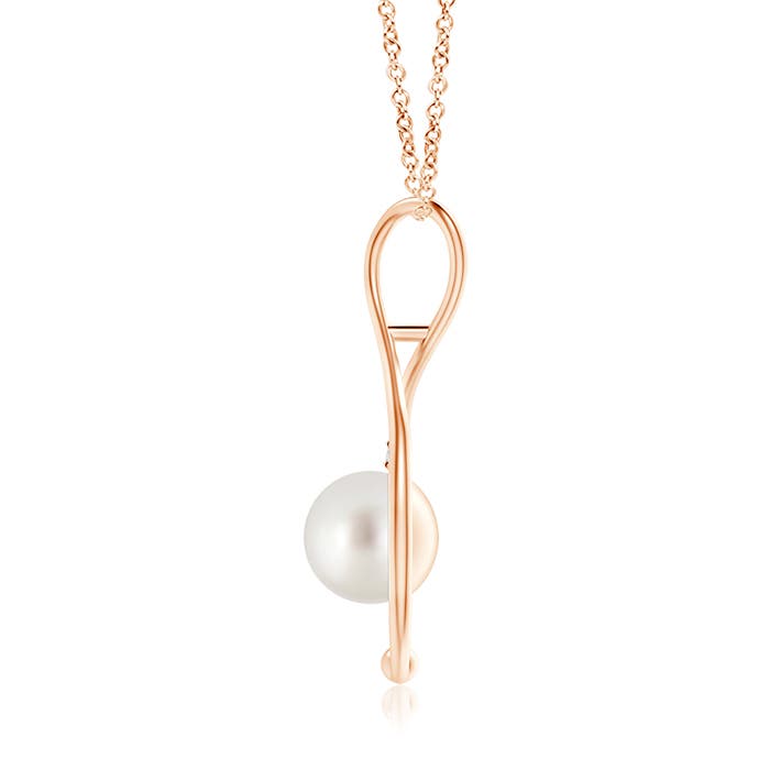 AAA - South Sea Cultured Pearl / 7.23 CT / 14 KT Rose Gold