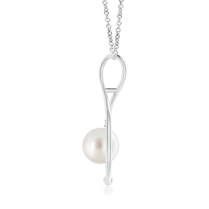 AAA - South Sea Cultured Pearl / 7.23 CT / 14 KT White Gold