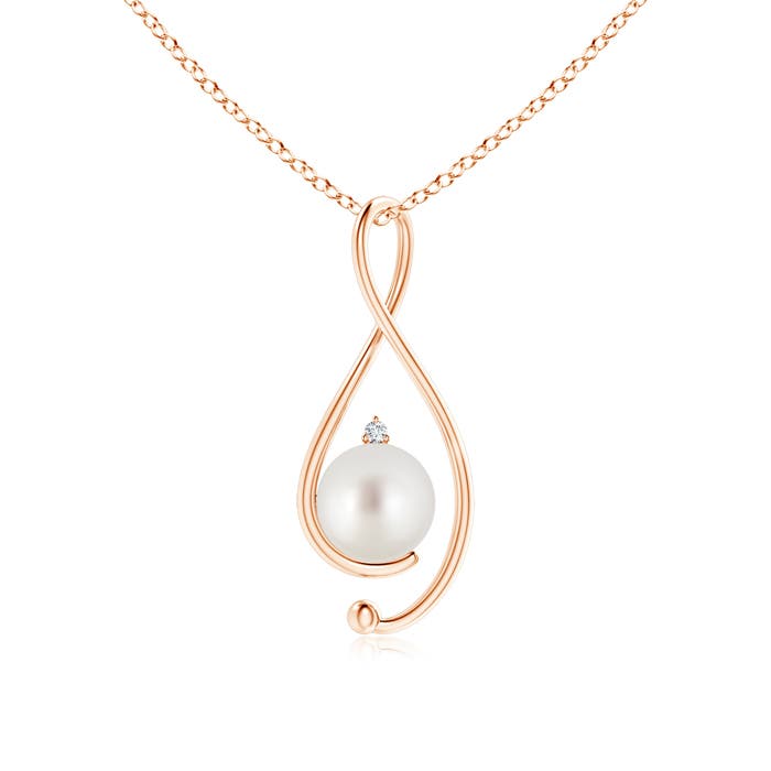 AAA - South Sea Cultured Pearl / 5.27 CT / 14 KT Rose Gold