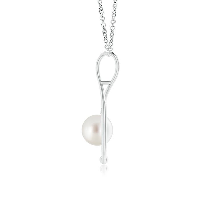 AAA - South Sea Cultured Pearl / 5.27 CT / 14 KT White Gold